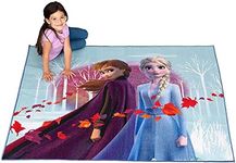 Disney Frozen 2 Kids Room Non Slip Area Rug, 69 in x 52 in, Official Disney Product by Franco