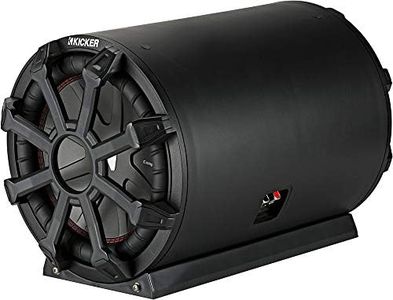 Kicker 46CWTB84 TB8 8-inch Loaded Weather-Proof Subwoofer Enclosure w/Passive Radiator - 4-Ohm, 300 Watt