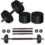 Adjustable Dumbbells Weights set for Men Women, Dumbbell hand weight Barbell home gym equipment free weights 10kg/15kg/20kg/40kg weight set (40)