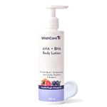 WishCare AHA BHA Body Lotion For Dry Skin | Provides Deep Hydration, Detans & Smooths Rough Skin | With 10% AHA & 1% BHA | Body Lotion For Men & Women | 200ml