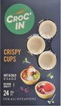 CROC'IN - Neutral Tartlet Shells - Edible Appetizer Or Dessert Cups - Mini Pastry Cases - Artisanal & Vegan Confection - 24 Pieces