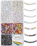 Redtwo 1600 Pcs Letter Beads Kit, 6