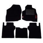 Elegant Cord Black Carpet Custom Fit Car Mats Compatible with Honda City (2009-2013), Polypropylene