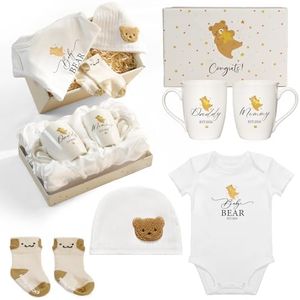 AW BRIDAL New Mom Gifts for Women, Pregnancy Gifts for New Parents First Time Moms, 2025 Gender Reveal Gift with Mom and Dad Coffee Mugs for Expecting Parents to Be, Baby Shower