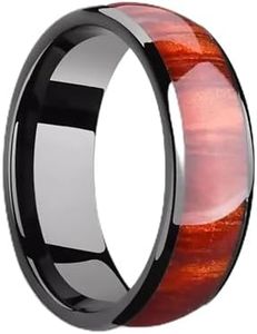 Generic T5577 Chip RFID Smart Ring Ceramic Epoxy Resin Ring Rewritable Clone 125kHz Access Control Lock Key Cards (Grain, US#9)