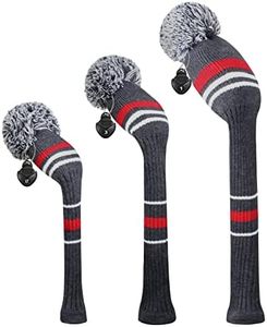 Lot de 3 Housses de tête de Golf pour Bois - pour Driver (460 CC) et Hybride/UT - avec étiquettes numérotées rotatives
