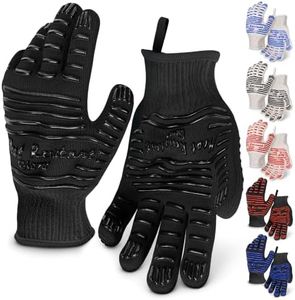 1 Pair Heat Resistant Gloves for Cooking, Grilling, BBQ, Aramid Knit