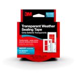 3M Interior Transparent Weather Sealing Tape for Windows and Doors, Moisture Resistant Tape, 1.5 in. x 10 yd. Roll