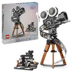 LEGO Disney Walt Disney Tribute Camera, Memorabilia Set for Adults with Mickey and Minnie Mouse Minifigures, plus Bambi & Dumbo Figures, Collectible Gifts for Women and Men 43230