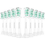 Replacement Toothbrush Heads for Philips Sonicare: 10 Pack Brush heads Compatible with Sonicare Series 2 Plaque Control HX9023 | Gum Health | Diamondclean and all other Click-on Electric Toothbrush