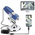 Ninyoon 2K USB Digital Microscope for Android PC, 40-1000X Microscope Super HD Endoscope Magnifier Camera Compatible with Android Cellphone and Tablet Windows Mac Chrome Linux - Not for iPhone/iPad