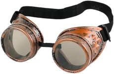 FNA FASHIONS® Unisex Biggles Aviator Steampunk Welding Goth Cosplay Vintage Goggles - A Time-Traveling Fashion Essential