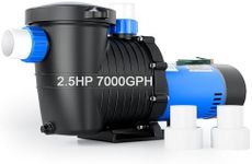 FOTING In/Above Ground Pool Pump, Self Primming Pool Pump 1.5" & 2" NPT Inlet Connectors, 2.5HP 7000GPH Dual Voltage 115/230V