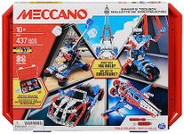 MECCANO Maker’s Toolbox, 437-Piece Intermediate STEAM Model-Building Kit for Open-Ended Play, Kids’ Toys for Boys and Girls Aged 10+