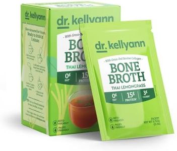 Dr. Kellyann Bone Broth Collagen Powder Packets (7 Servings) – 16g Protein, Grass-Fed Hydrolyzed Collagen, Keto & Paleo-Friendly