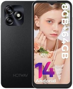 HOTWAV Note 15 Teléfono Móvil 2024, 6.6“ Pantalla HD+ Smartphone, Android 14 Moviles Libres, 8GB(4+4) RAM+64GB ROM/TF 1TB Telefono Movil, Batería 5160mAh, Cámara 13MP+5MP, 4G Dual SIM (Negro)