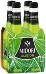 Midori Illusion Cocktail Premix 275ml (Pack of 4)