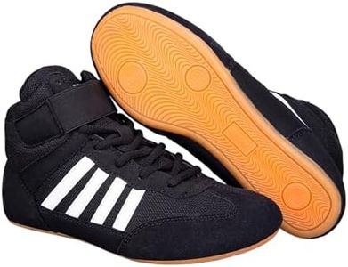 AntidéRapantes Wrestling Shoes,Chaussures De Boxe Respirantes,Chaussures Boxe Homme Et Femme,Souple,Durable,Respirant,RéSistantes l'abrasion,pour Sports De Combat,AthléTisme,Fitness,Gym,Boxe