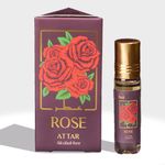 Dukhni Rose Attar Oil By | Arabic Perfume Oils For Men And Women | 100% Pure Ittar Roll On Perfume, Oud Oil, Woody Oudh Perfume | Eid, Umrah Gifts, Halal & Vegan Islamic Fragrances