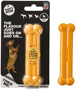 Tasty Bone Nylon Roast Chicken and Thyme Dog Chew Toy Bone Extra Small