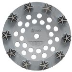 DiamaPro Systems Star Threaded 7 Inch 10 Segment Turbo Concrete Grinding Cup Wheel for Grinding, Leveling, Removing Glue/Coating