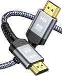 HDMI Cable 25ft, Long 4K HDMI Cord Snowkids, Nylon Braided HDMI Wire 1.4, Support HD 1080p, 3D, High Spped Ethernet for TV, for Blu-ray