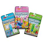 Melissa & Doug On the Go Water Wow! Reusable Water-Reveal Activity Pads, 3-pk, Colors and Shapes, Fairy Tales, Animals