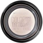 Maybelline Eyestudio 24 Hour Color Tattoo Gel-Cream Eyeshadow, 45 Infinite White