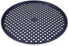 Zyliss Durable Non-Stick Pizza Tray | Carbon Steel | Dark Blue | Pizza Tray/Bakeware | Dishwasher Safe | 5 Year Guarantee…