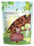 Food to Live - Dry Roasted Pecan Halves, 3 Pounds – Oven Roasted Nuts, Unsalted, No Oil Added, Vegan, Kosher, Bulk. Good Source of Protein and Fiber.