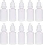 uxcell Plastic Dropper Bottles, 30ml/1 oz Empty Squeezable Dropper Bottle with Cap, White, Pack of 10