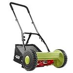 Garden Gear Manual Lawnmower Hand Push Mower Grass Cutter with Rear Roller & 17 Litre Grass Collection Bag