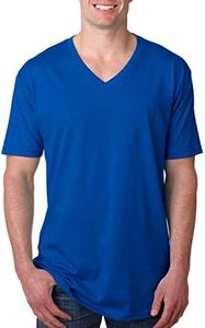 Next Level Mens Premium Fitted Short-Sleeve V-Neck Tee. 3200 Royal L