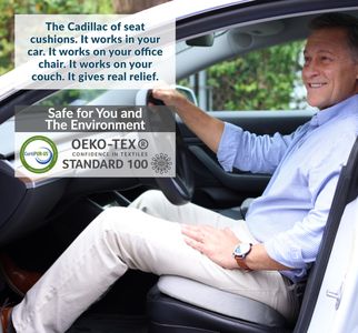 ComfiLife Gel-Enhanced Memory Foam Seat Cushion – Non-Slip Coccyx Support for Back Pain Relief