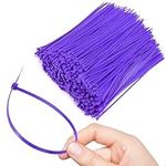 Bolt Dropper Zip Ties Purple Pack of 100-12-Inch Heavy Duty Cable Ties - 40 lbs Strength Self-Locking Nylon Wire Ties - Weather-Resistant Zip Ties for Cable Management and Organizing Various Items