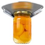 Upgraded Stainless Steel Under Cabinet Jar Opener for Seniors, Under Cabinet Jar Openers for Weak Hands, Jar Lid & Bottle Cap Opener Tool, Under Counter Can Opener, One Handed Jar opener