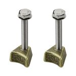 Screw Man Pool Ladder Anchors Wedge Assembly PW-4C Replacement (2 Pcs) for Perma Cast Wedge Hanover Style Anchor and Escutcheon Pool Rail Set Hand Rail Anchors Fits 3", 4" Sockets