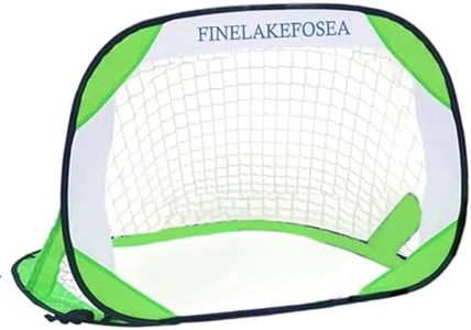 Soccer Goals for Backyard - 4'x 3' FINELAKEFOSEA Portable Soccer Goal Set Training Equipment with Carry Bag, Pop Up Toddler Soccer Net for Kids Gift Games, Sports, Outdoor & Indoor Play (green)