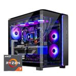 Skytech King 95 Gaming PC Desktop, Ryzen 7 7700X 4.5 GHz (5.4GHz Turbo Boost), NVIDIA RTX 4070 Ti Super 16GB GDDR6X, 1TB Gen4 SSD, 32GB DDR5 RAM 5600 RGB, 750W Gold PSU, ARGB AIO, Wi-Fi, Win 11 Home