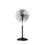 Goldmedal G-Express 450 mm Pedestal Fan For Home and Office | Aluminium Blades | Heavy Duty | 100% Copper Motor | Telescopic Height Adjustment | High RPM | High Air Delivery | 2 years Warranty (Black)