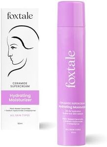 Foxtale 5x Hydrating Ceramide Moisturizer for Face | Micro Hyaluronic Acid & 3 Ceramides | Lightweight | Fast Absorbing | Repairs Skin Barrier and Texture | Men & Women - 50ml