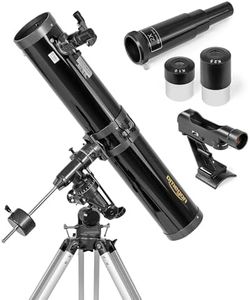 Omegon Télescope N 126/920 EQ-3 | Optique Lumineuse | Monture EQ-3 Stable | pour la Lune, Les planètes et Le Ciel Profond | Passionnés d'astronomie