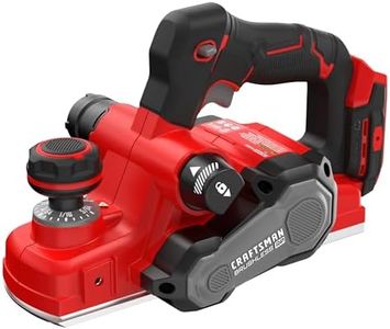 CRAFTSMAN V20 Cordless Brushless Hand Planer, 3-1/4 In. Fast Cutting Wood Planer with Dust Bag, Up to 15,000 RPM, Tool Only (CMCW350B)