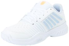 K-Swiss Performance Court Express Omni Tennis Shoes, White/Heather/Peach Fuzz, 3.5 UK