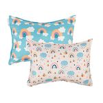 ALVABABY Stretchy Pillow Cover Soft and Comfortable Maternity Breastfeeding Pillow Cover Fits Size 14x20 Inch or 13x18 Inch Newborn Infant Feeding Cushion Travel Pillow Cover 2 Pack Baby Gift