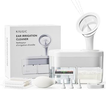 KAUGIC Water Powered Ear Cleaner, Electric Ear Wax Removal Kit, Ear Irrigation Kit with Sewage System and 4 Clean Mode, Safe and Effective Earwax Removal Kit for Adults with 4 Ear Tips