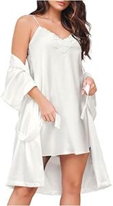 Sonryse 378 Silk Night Gown Dress Satin Bridal Party Robe Sleepwear for Women Pijama de Mujer Sexy