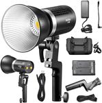 Godox ML60 Portable Studio LED Light Portrait Photography Fill Light 60W 5600K CRI96 TLCI97 16 Groups 32 Channels LCD Screen 8 Effects Mute Mode Godox-Mount with Grip Carry Bag