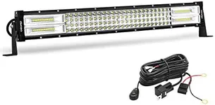 OEDRO LED Light Bar Curved Quad-Row 22Inch 520W Spot Flood Combo Led Lights Work Lights Fog Driving Light Off Road Light with Wiring Harness Fit for Pickup Jeep SUV 4WD 4X4 ATV UTE TruckTractor