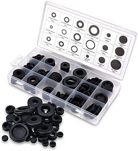 CAREMOST 125 Rubber Grommet Firewall Hole Plug Set Electrical Wire Gasket Assortment Kit